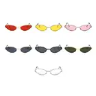 Солнцезащитные очки кошачий глаз женские, брендовые винтажные треугольные солнечные очки кошачий глаз в стиле ретро, модные пикантные