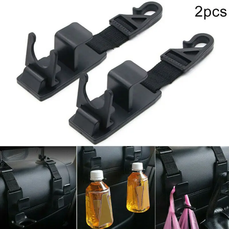 Универсальный черный крючок для автомобильного сиденья сумка вешалка авто