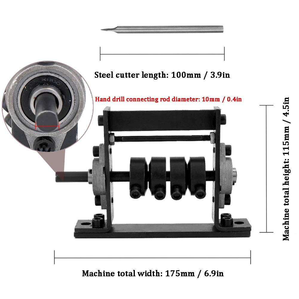 

Manual Portable Wire Stripping Machine Scrap Cable Peeling Machines Stripper for 1-30mm Hand Tool Can Connect Hand Drill