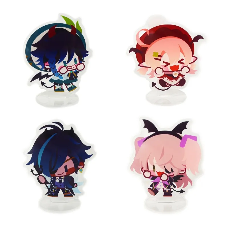 

Hot Anime Figure Genshin Impact Venti Klee Fischl Cosplay Cute Acrylic Stand Model Plate Desk Decor Standing Sign Keychain Gifts