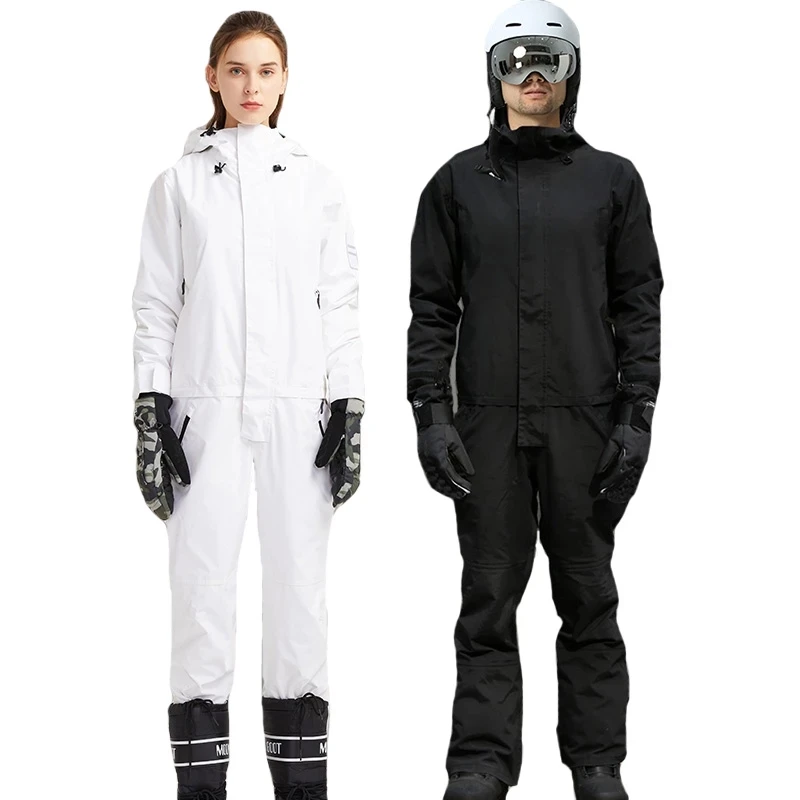 

Snowboard Waterproof Outerwear High Quality Mountain Snow Men Women Skiing Jackets+Pants Outdoor Ski Suits Removable ski suit