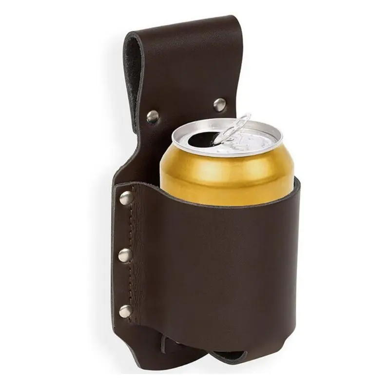 

Portable PU Leather Beer Holster Waist Belt Bag Wine Bottles Holder Case J60D