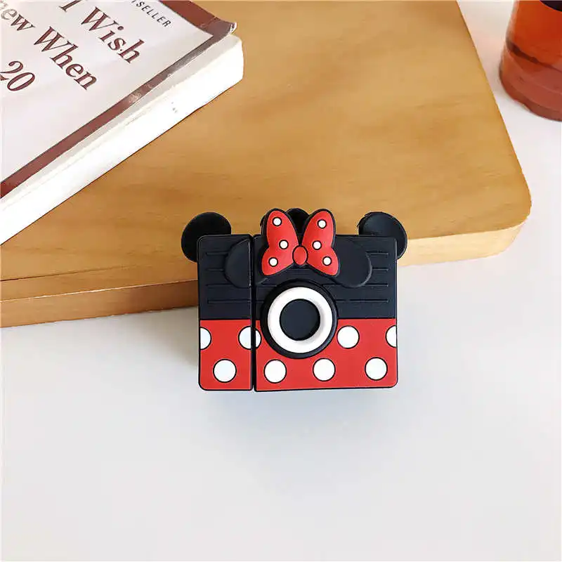 I Для AirPods 1 чехол 3D милый мультяшный Дейзи Дональд поросенок Микки Минни беспроводной Чехол для наушников для Apple Airpods 2 Earpods оболочка - Цвет: I
