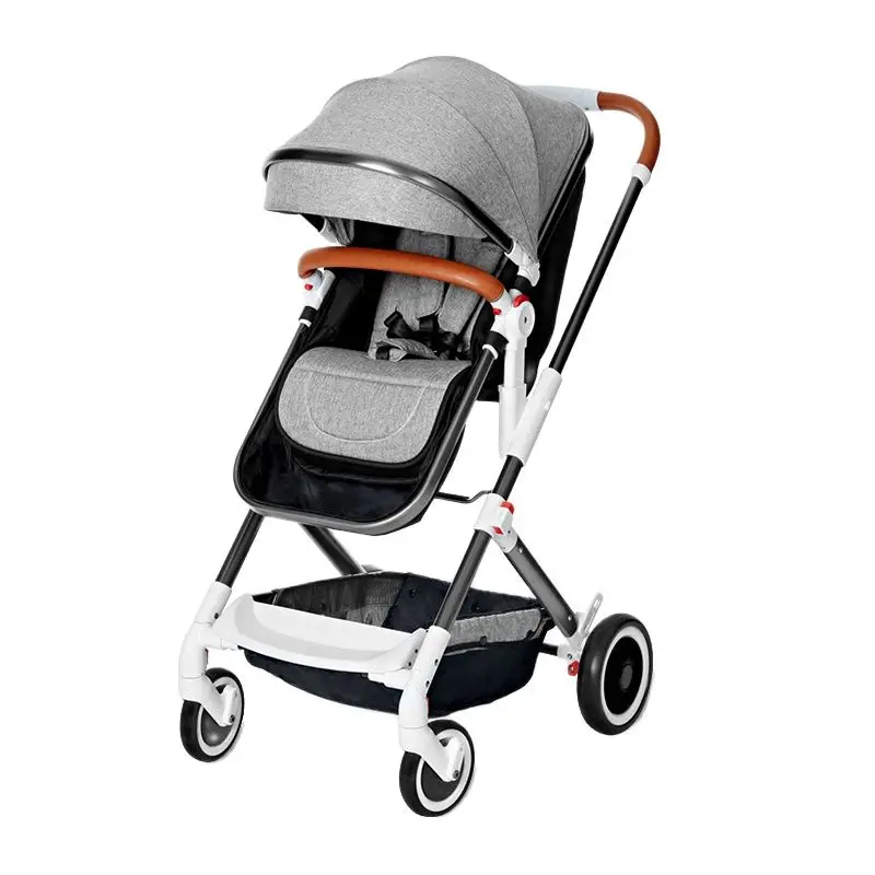 

Baby stroller high landscape stroller can sit reclining light folding portable umbrella baby shock absorber stroller