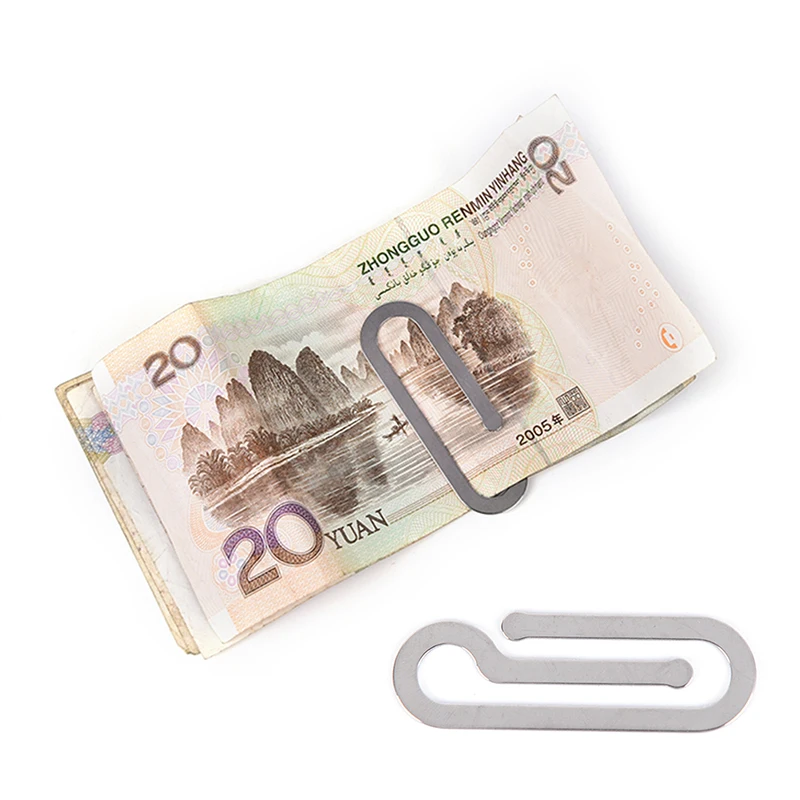 1 шт. металлический деньги скрепки для бумаги зажим держатель папка с отделением