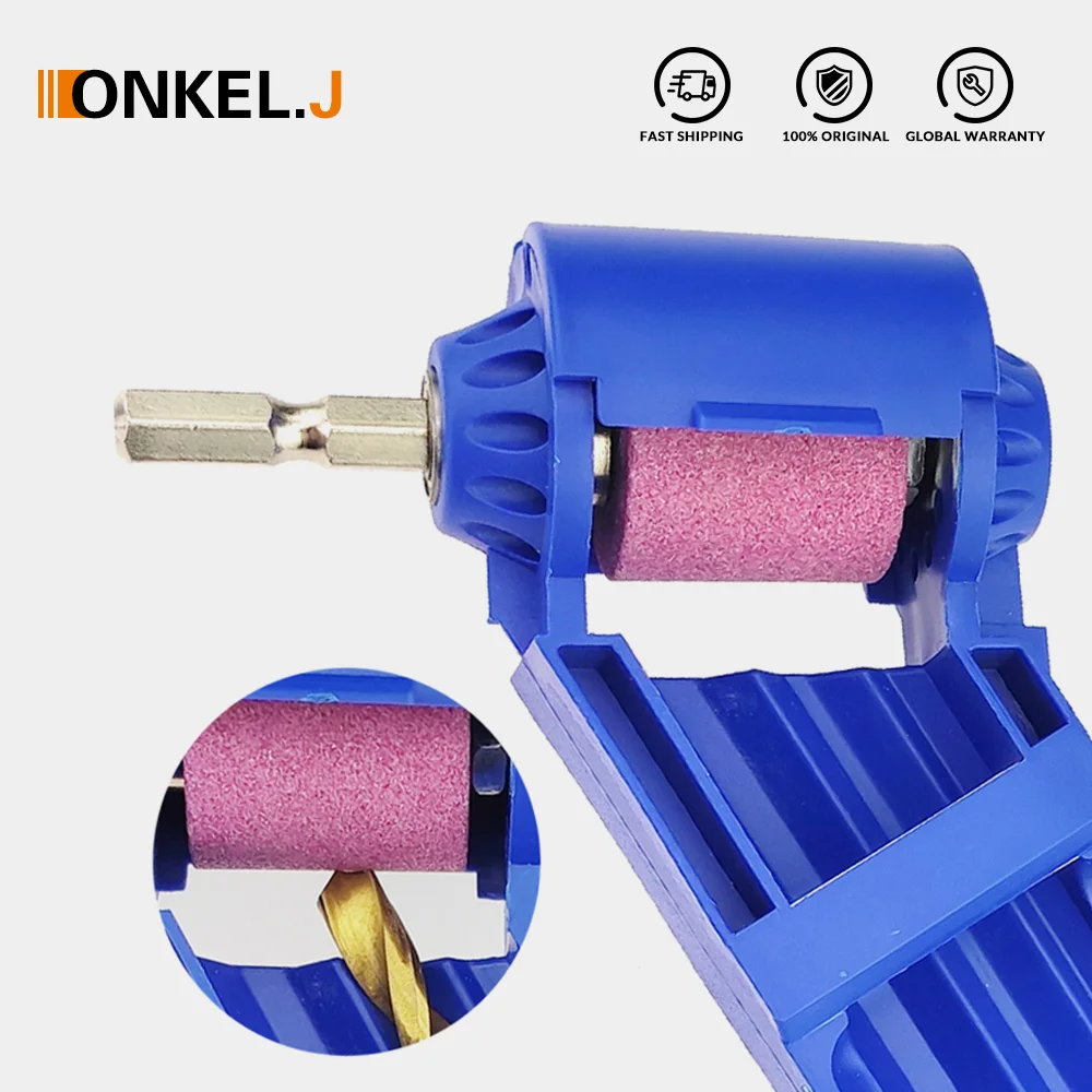 

ONKEL.J 1Set Corundum Grinding Wheel Drill Bit Sharpener Titanium Drill Portable Drill Bit Powered Tool Parts