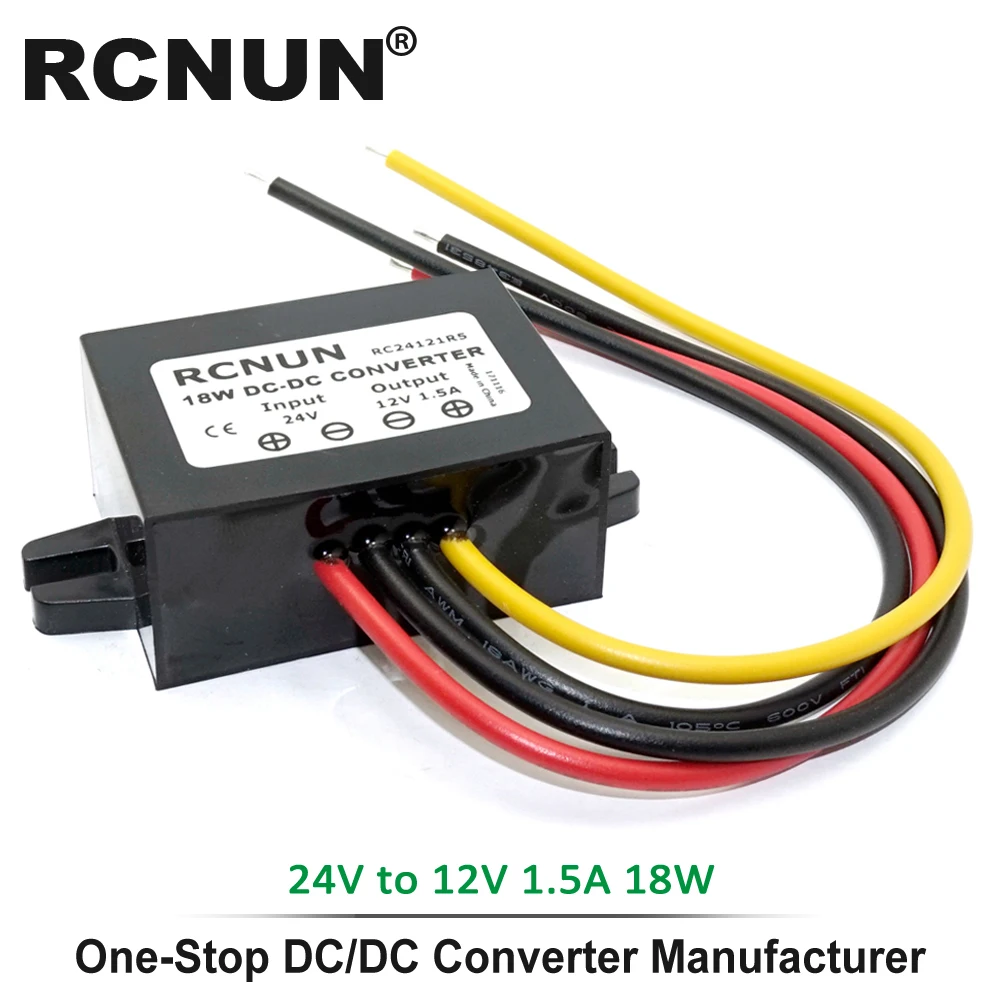 24V to 12V 1.5A 24 В до 12 В 13,8 В 1.5A 5A 8A 10A 15A 20A 30A 40A DC преобразователь понижающий регулятор напряжения трансформатор стабилизатор для автомобилей - Цвет: 24V to 12V 1.5A