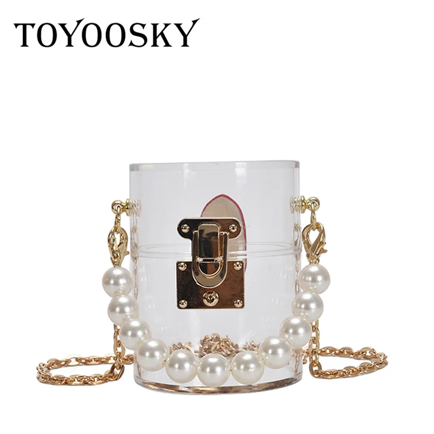 TOYOOSKY прозрачная акриловая сумка-тоут пластиковая коробка из ПВХ женская летняя