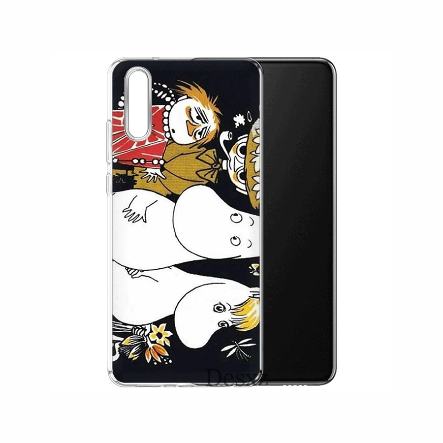 Чехол для мобильного телефона из ТПУ для huawei P30 P20 P10 P8 P9 Lite Pro P Smart Z Plus, чехол из мультика moomin hippo
