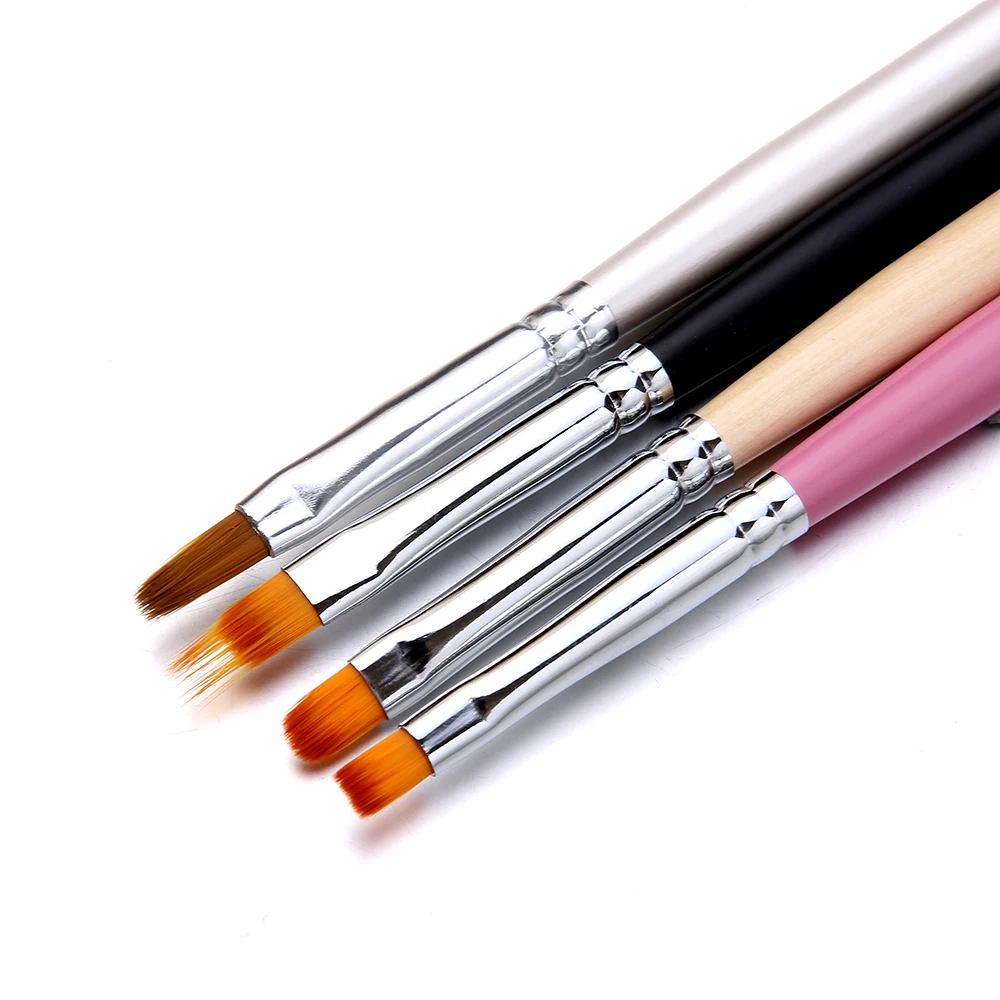 1 шт. двухсторонняя УФ щетка для ногтей инструмент дизайна идея рисования кисть