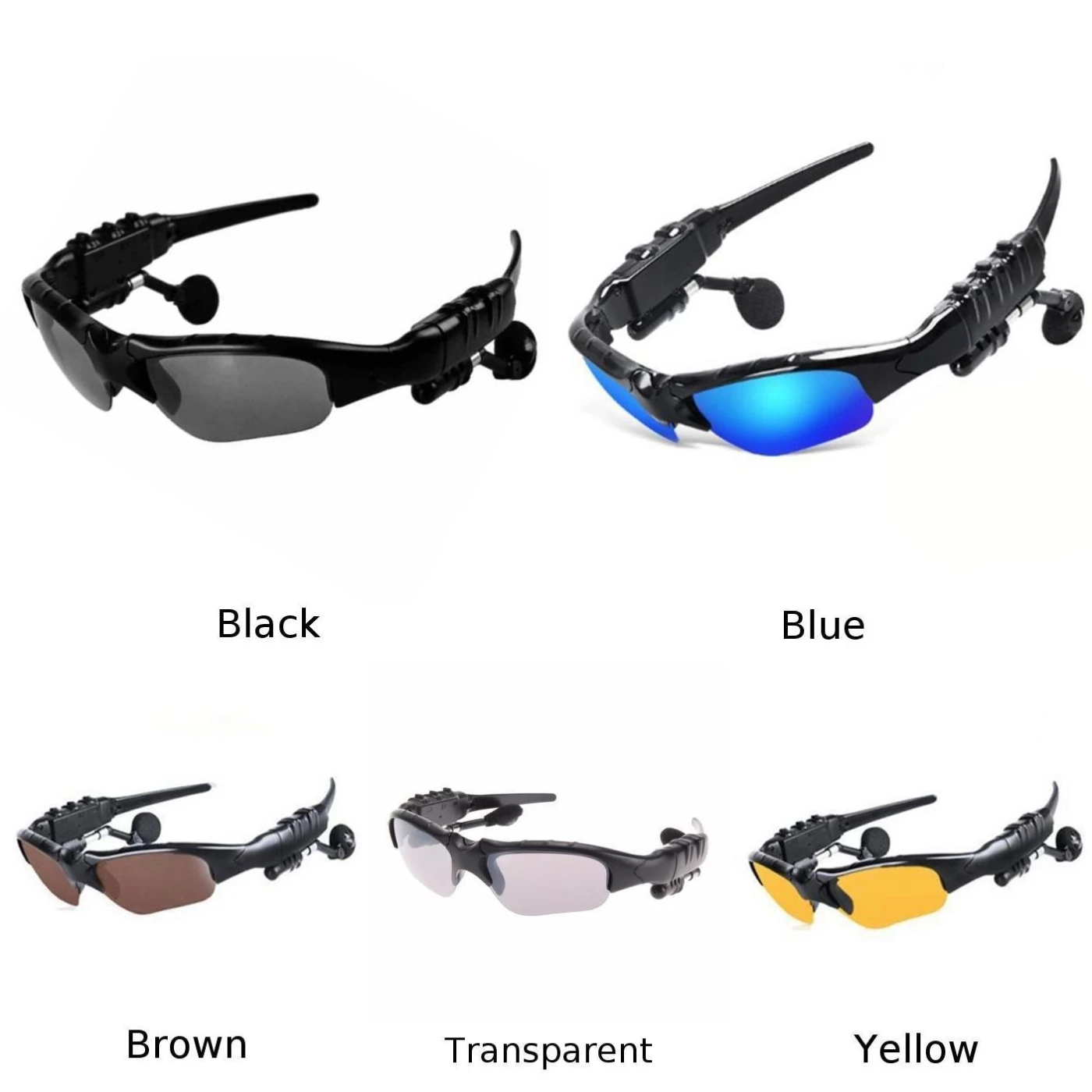 

HBS-368 Rechargeable Sports Smart Glasses Headphone Bluetooth Sunglasses Bluetooth V3.0 Headset & Handsfree With Mic