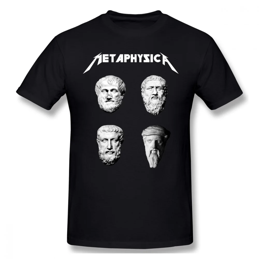 

Metaphysica Fun Metal Philosophy Men T Shirt Oversize Cotton Short Sleeve Clothes