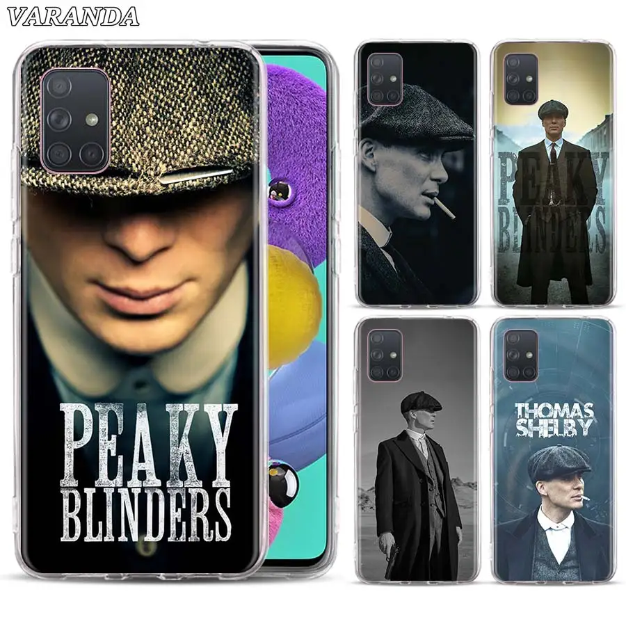 

Case for Samsung Galaxy A52 A72 A50 A70 A51 A71 A30 A32 A40 A10 A20e A20s Peaky Blinders Man Print Rubber Phone Full Cover Cases