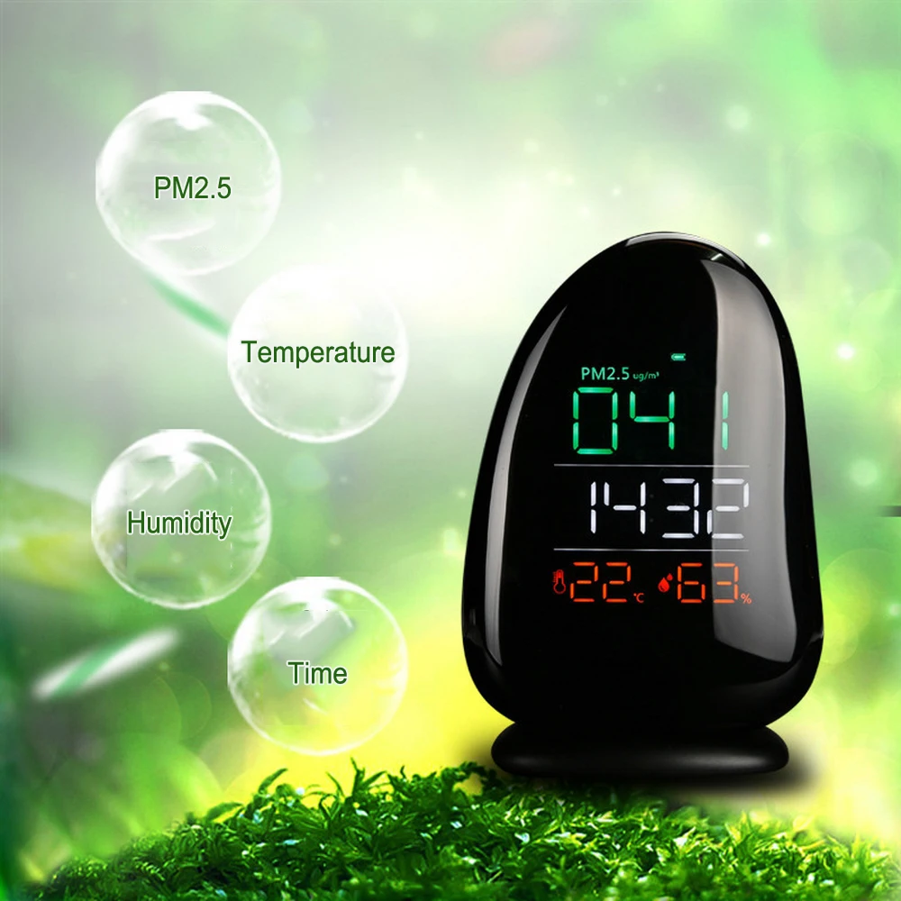 PM2.5 детектор цифровой монитор качества воздуха лазер A8 автоматически