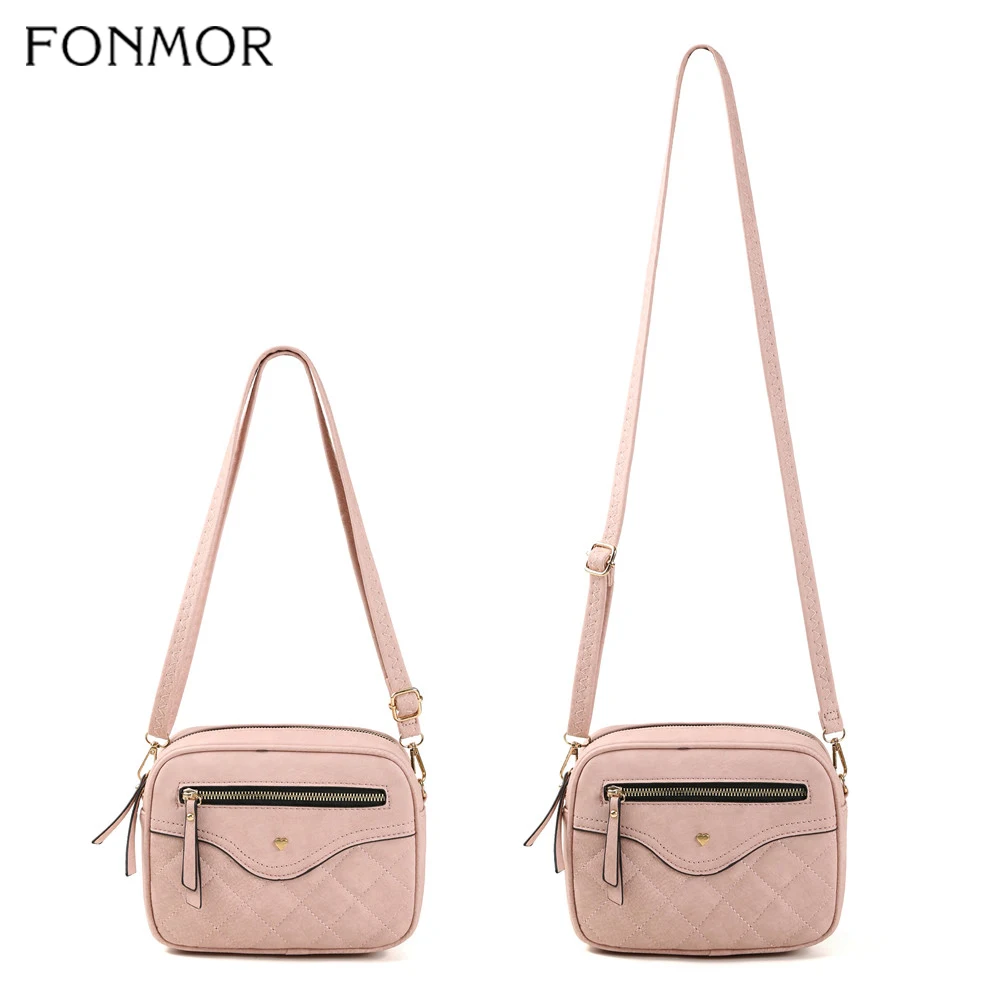 Fonmor/Женская клетчатая сумка-мессенджер из мягкой искусственной кожи женская