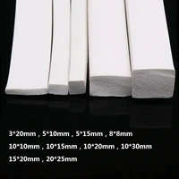 1 meter white sponge cord foam rubber strip 320mm 510mm 2525mm 2530mm square solid foamed silicone rubber seal strip