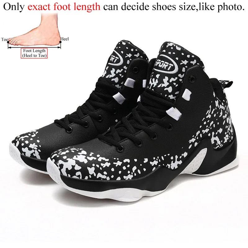 Мужские кроссовки для баскетбола ayakkabi basketbol zapatillas de basquetbol deportivas hombre trampki basket homme chaussure - Цвет: Black White 1