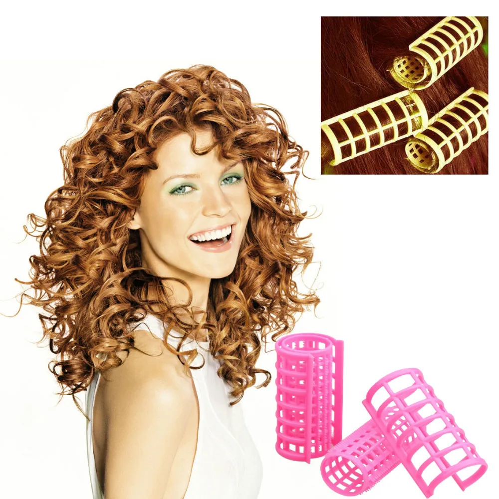 

10pcs Hair Styling Rollers Hair Curled Device Large Size Fashion Braider Professional Beauty Salon Accessories Tool Random Color