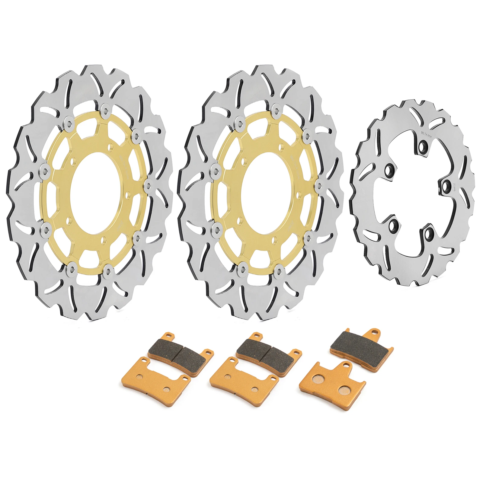 

BIKINGBOY Front Rear Brake Discs Disks Rotors Pads For Suzuki GSXR 1000 GSX-R 1000 GSXR1000 GSX-R1000 K5 K6 2005 2006