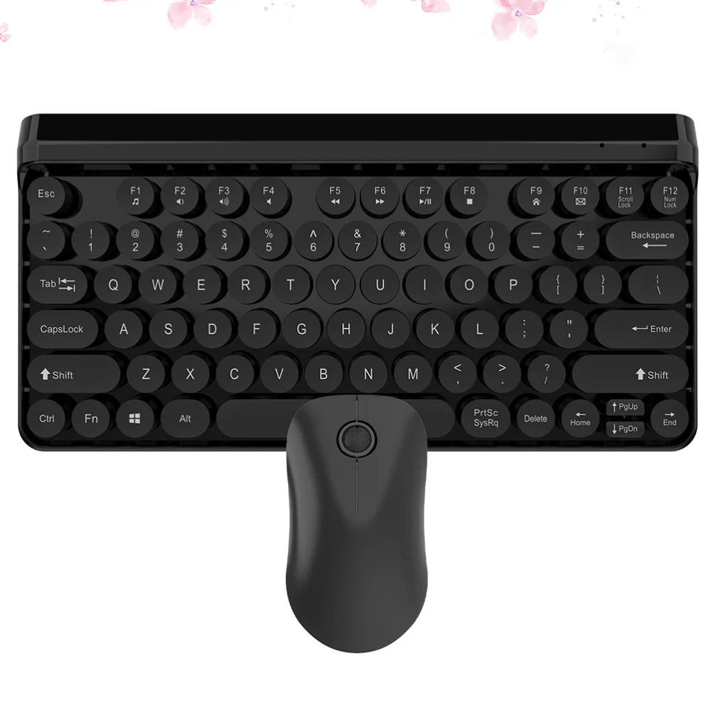 2 4G Клавиатура в стиле панк модная клавиатура комплекте беспроводная