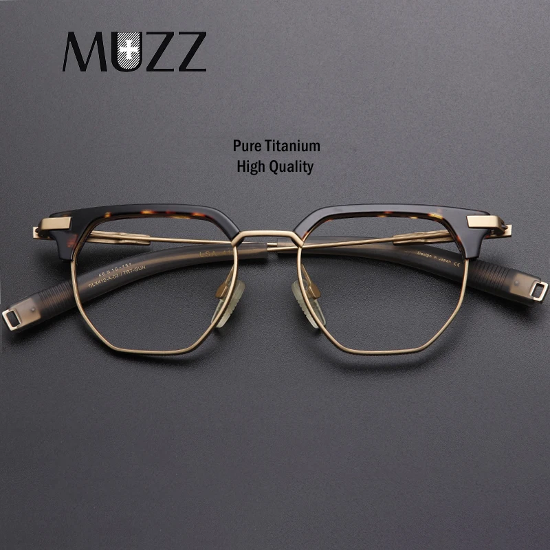 Оправа из чистого титана для мужских очков квадратные оправы по рецепту при