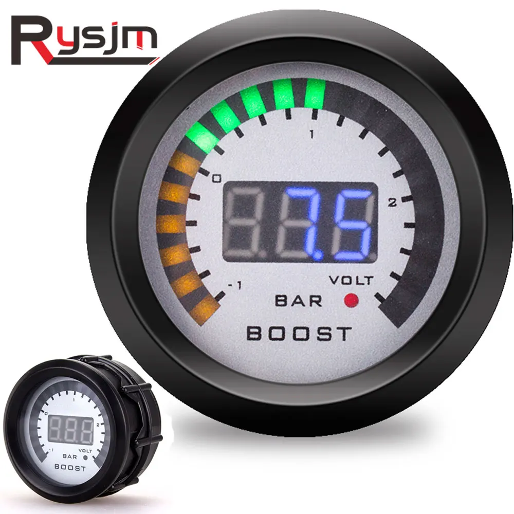 Автомобильный турбо датчик измеритель давления с датчиком 52 мм 12 В|Измерители