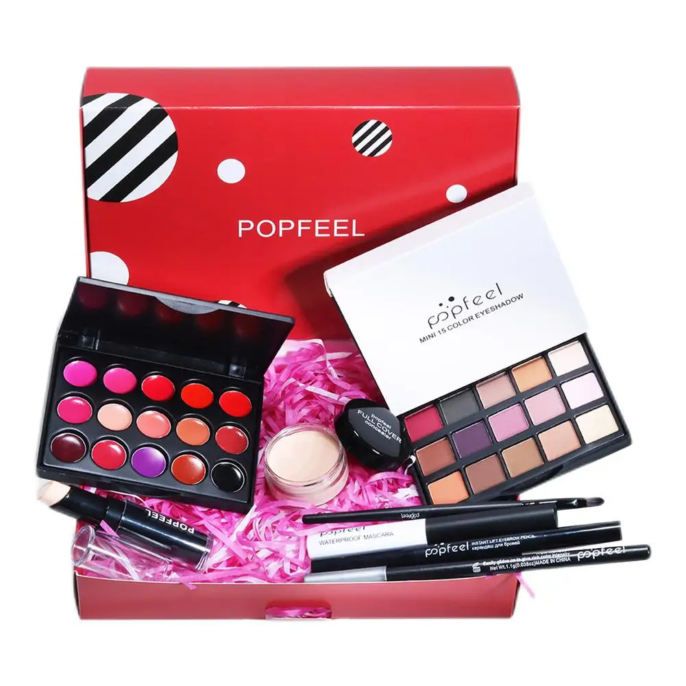 

8 Make-Up Makeup Sets Pack Of Starter Kit Portable Travel Makeup Palettes Cosmetics Eyeshadow Lip Maquillajes Para Mujer