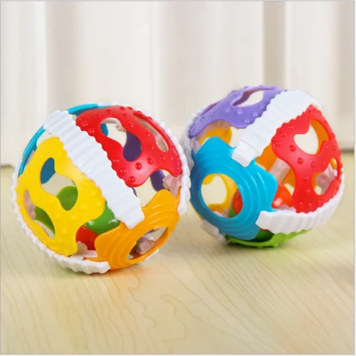 Juguetes coloridos para beb&eacute;s, sonajero infantil, Bola de mano, campana, juguete educativo Musical, m&oacute;vil-0