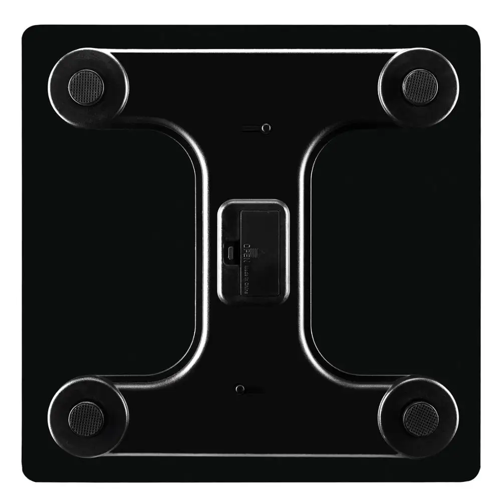 

LEADZM 180Kg Body Fat Scale Digital Slim Waist Pattern Personal Scale Black bascula digital peso corporal