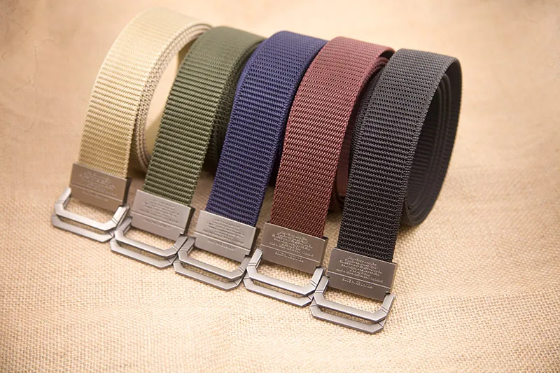 

2019 Nylon Belt Men Army Belt Tactical Waist Belts Travel ladies Double Ring Metal Buckle Hengreda for Cowboy Jeans Pants