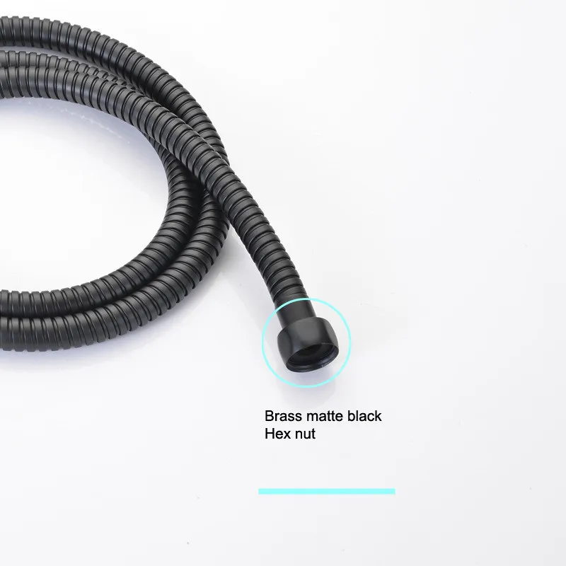 

2 Color Shower Hose Stainless Steel Double Buckle 1.5 m Shower Hose High Pressure Shower Nozzle Hose Bathroom Accessories