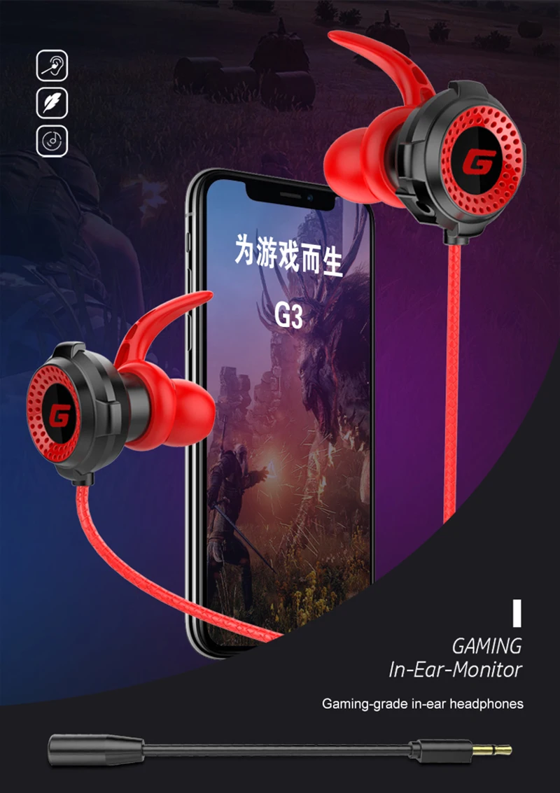 Игровые наушники 3 5 мм Проводные прямые Тип штекера подвижная катушка гарнитуры