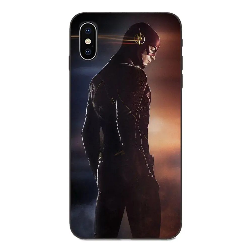 as picture Для Apple iPhone 4 4S 5 5S SE 6 6S 7 8 Plus X XS Max XR Мягкий силиконовый чехол из ТПУ Черный хипстерский чехол флэш флеш-флеш супергерой - Цвет: as picture