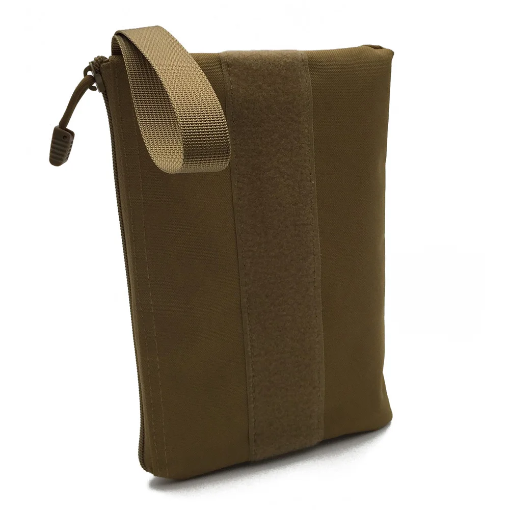 

Portable Outdoor Sports Handbag Compact Self Adhesive Nylon Storage With Strap Zipper Closure Multi-use Sundries Pouch Hunting