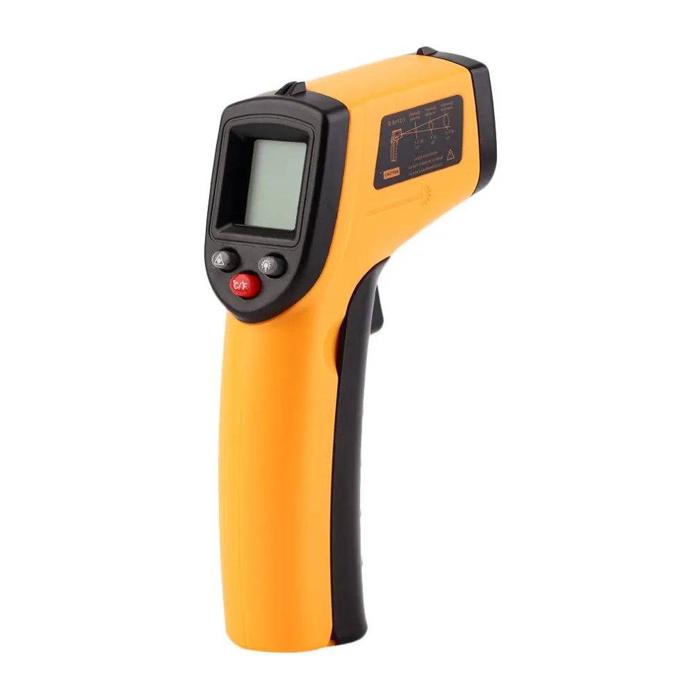 GM320 Handheld Digital LCD Temperature Sensor Laser IR Infrared Thermometer Point -50~380 Degree For Industial House Use |