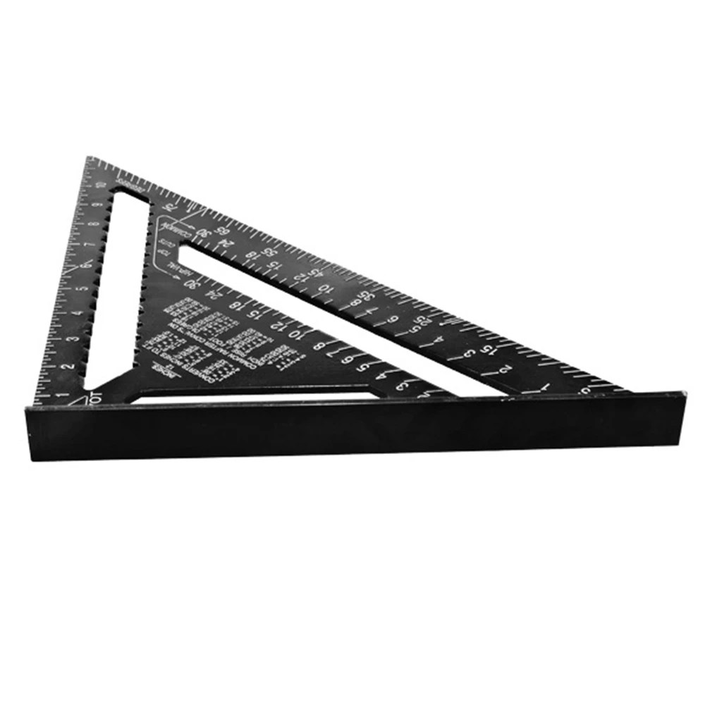 

7inch Metric Aluminum Alloy Triangle Angle Ruler Protractor Swanson Speed Square Layout Gauge Woodworking Measurement Tools
