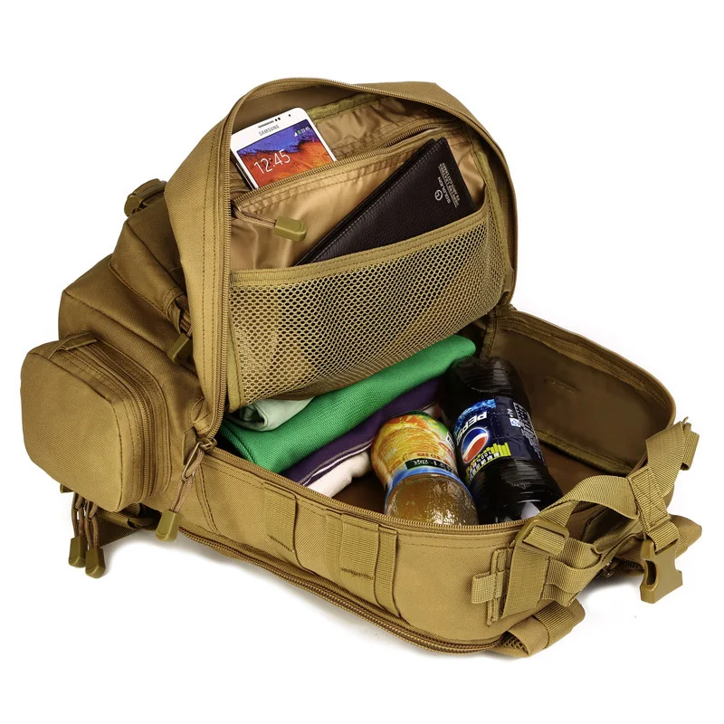 Men's 30L Tactical Backpack Outdoor Military Molle Sports Rucksack Waterproof Hiking Climbing Camping Travel Army | Спорт и