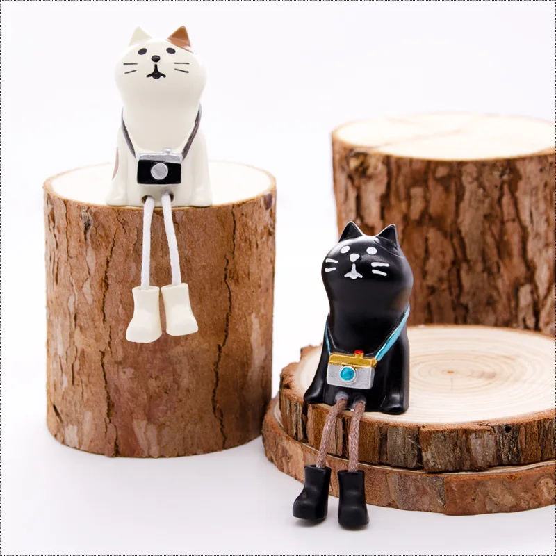 1 шт. Decole кошки пингвина миниатюрная фигурка Япония Смола Zakka игрушка Свадебный