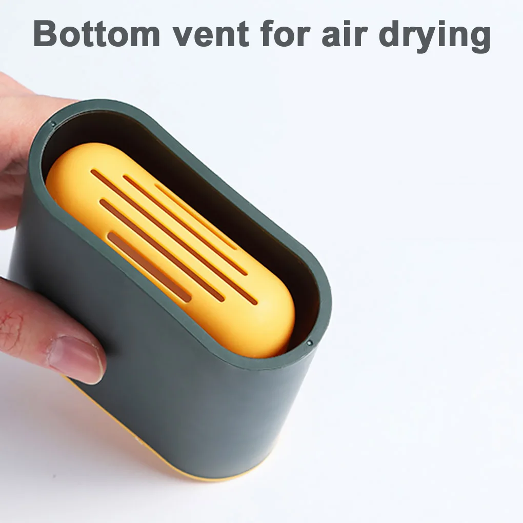 

Wall Mounted Toilet Brush Set Long Handle Soft TPR Brush and Holder with Lid for Bathroom Quick Drying Holder Set Clean Brush