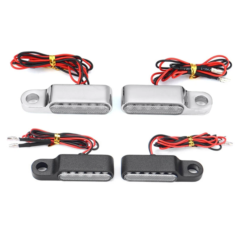 

2 предмета в комплекте желтого цвета на руль мотоцикла или сцепные крепление рычага светодиодный поворотник Индикаторы светильник мигалки ...