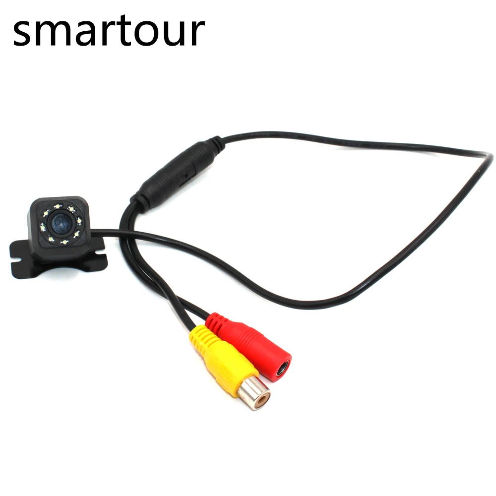 Smartour, Водонепроницаемая Автомобильная камера заднего вида, Автомобильная камера заднего вида, CCD, рыбий глаз, 8 светодиодов, ночное видение, HD, парковочная камера