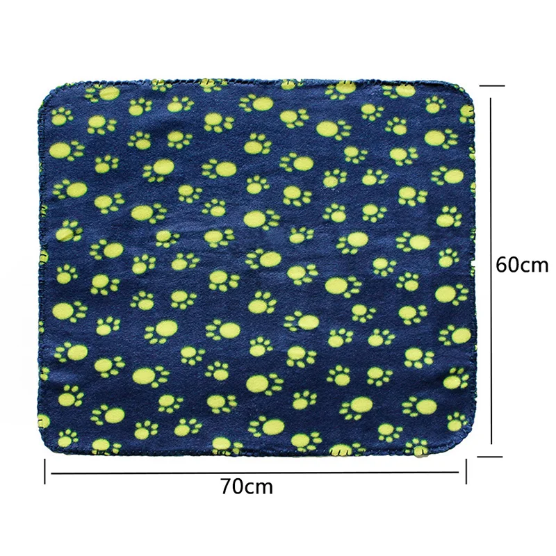 

Lovely Pets Mat Soft Warm Fleece Paw Print Blanket Pet Puppy Dog Cat Mat Blanket Bed Sofa Pet Supplies Cushion Cover Towel