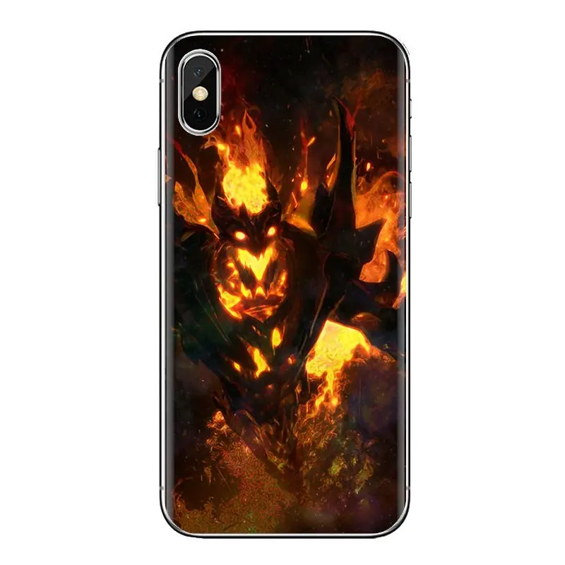Прозрачный мягкий чехол с отделением для кредитных Nevermore dota 2 героя SHADOW FIEND Samsung