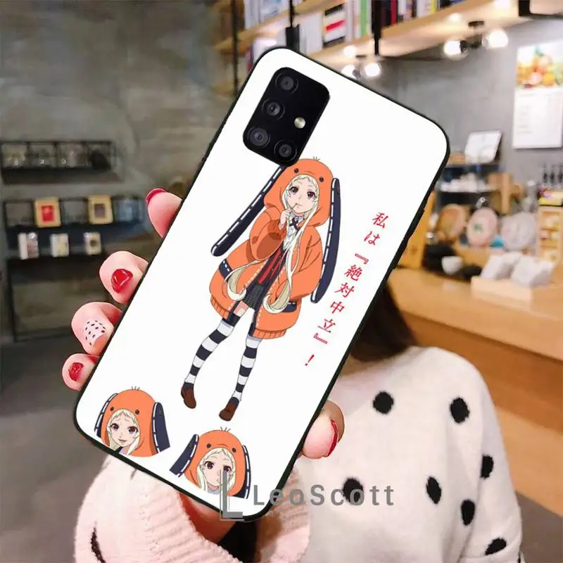 

Japanese Anime Kakegurui Jabami Phone Case For Samsung A40 A31 A50 A51 A71 A20E A20S S8 S9 S10 S20 Plus note 20 ultra