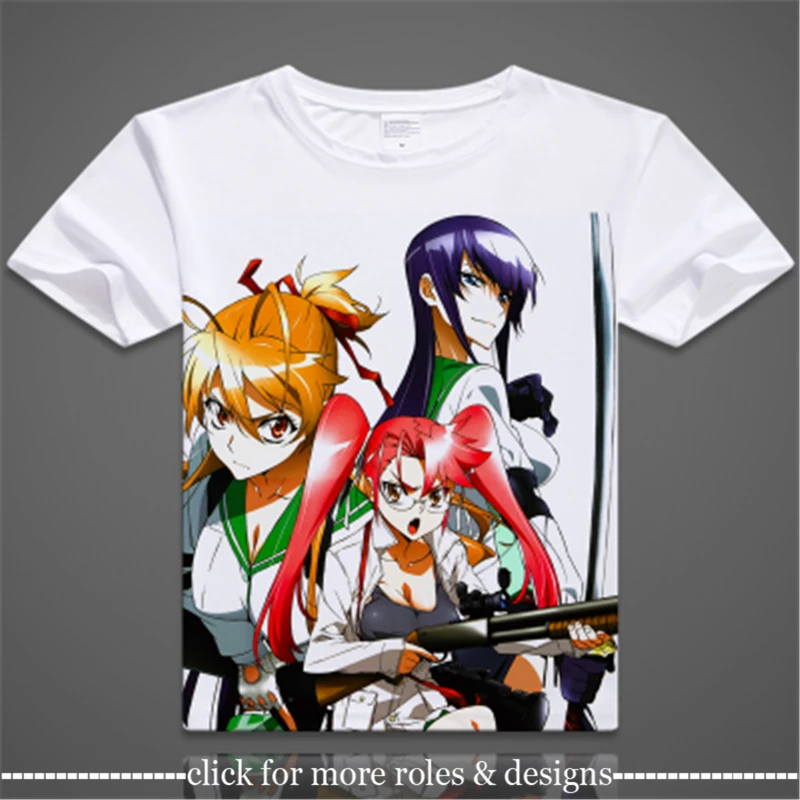 Футболка с коротким рукавом для детей и взрослых косплей учеников мёртвых Такаси