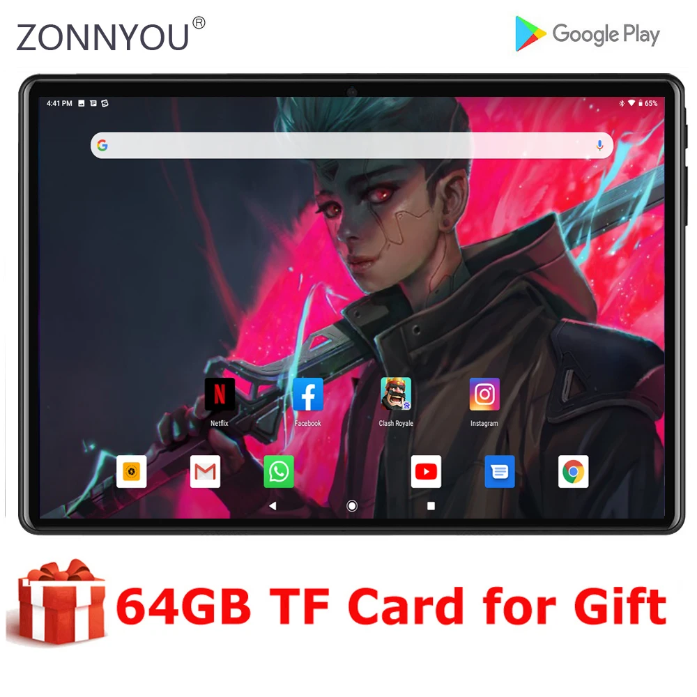 Новый оригинальный 10 1 дюймов планшет ультра тонкий четырехъядерный планшетный