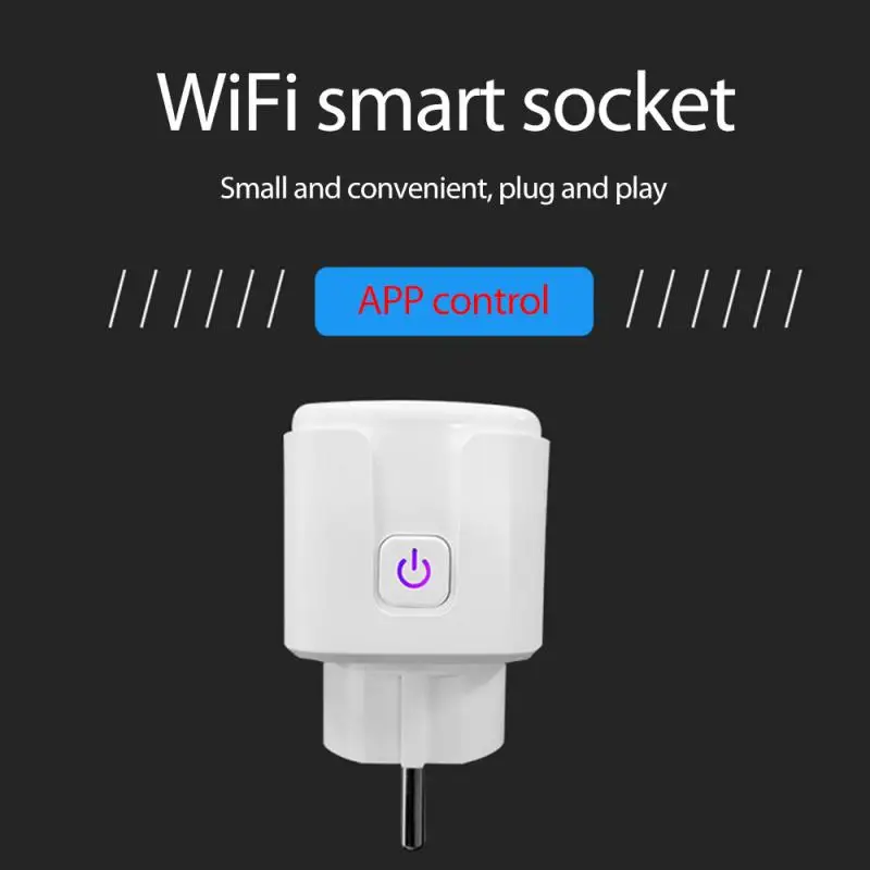 

New Smart Plug WiFi Socket EU 16A Power Monitor Timing Function Tuya SmartLife APP Control Works With Alexa Google Home