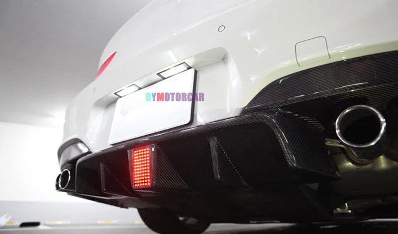 K Style with lamp LED Carbon fiber Rear Diffuser Lip For BMW F06 F12 F13 M6 | Автомобили и мотоциклы