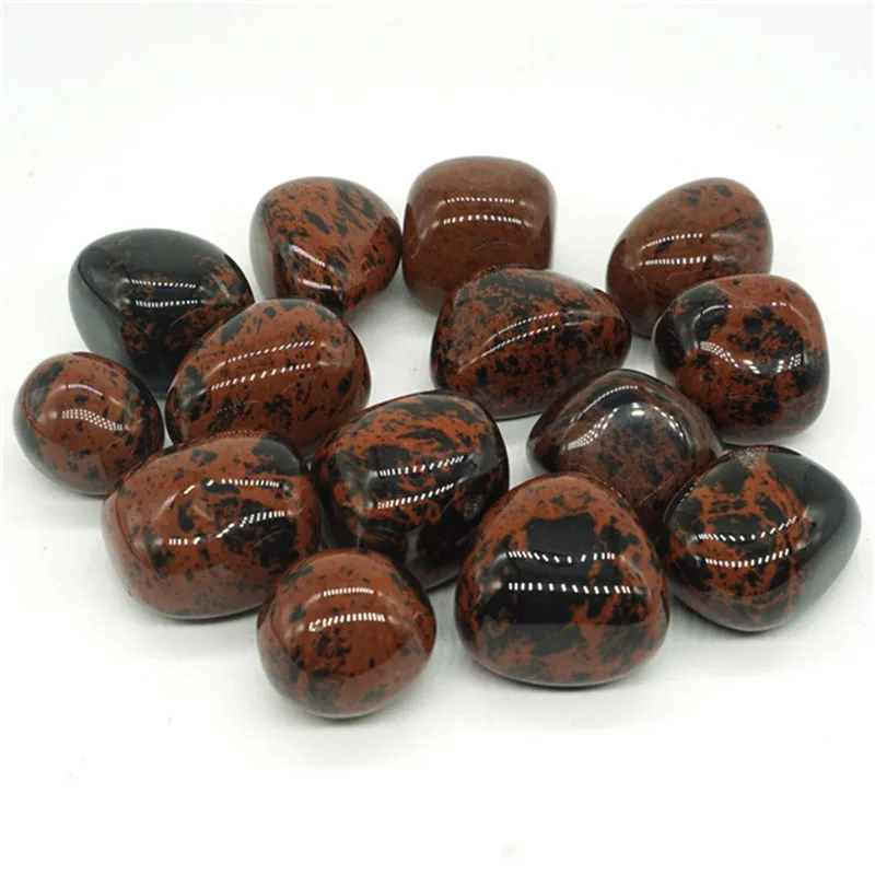 

Natural polished crytsal healing red obsidian BulkTumbled Stones for sale