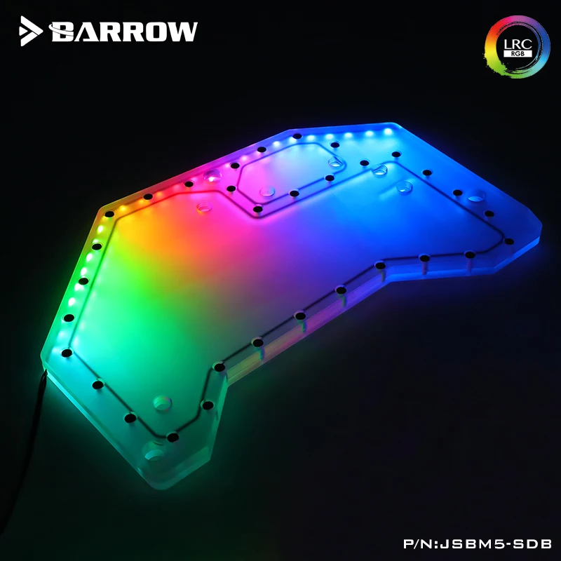 Kaufen Barrow Distro Platte Für JONSBO MOD 5 Computer Fall RGB Acryl Reservoir, Unterstützung AURA Motherboard 5V 3PIN Interface ,JSBM5-SDB